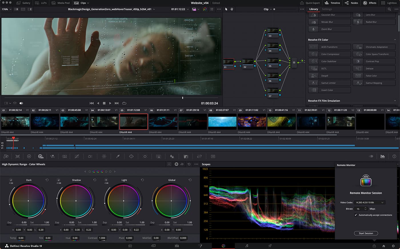 DaVinci Resolve Remote Monitor